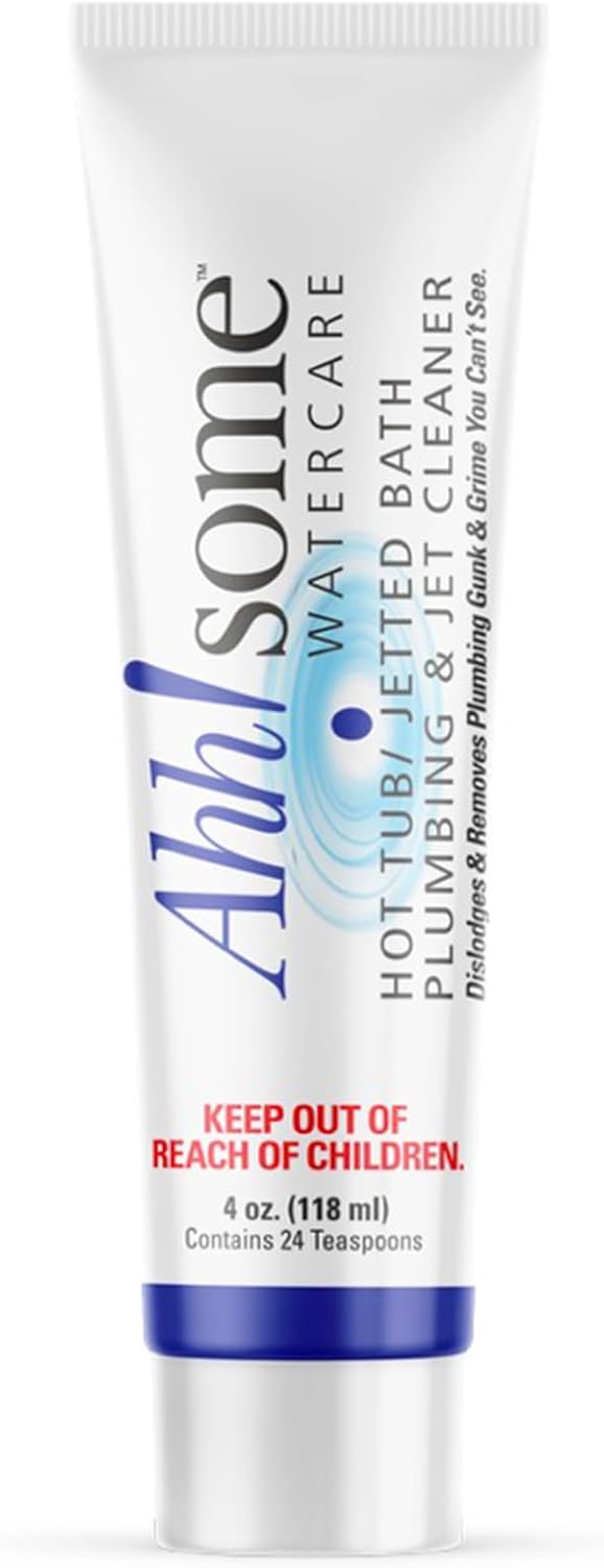 Ahh-Some Hot Tub Purge Cleaner: Super Effective 4 oz Tube for Deep Plumbing & Jet Line Cleaning (8 Purges)