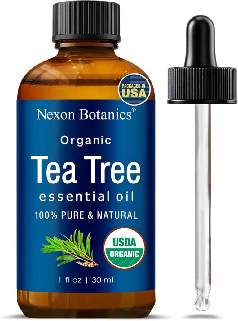 Organic Tea Tree Essential Oil 30 ml – Pure Natural Oil for Aromatherapy, Diffusers, DIY & Skin Care – Nexon Botanics