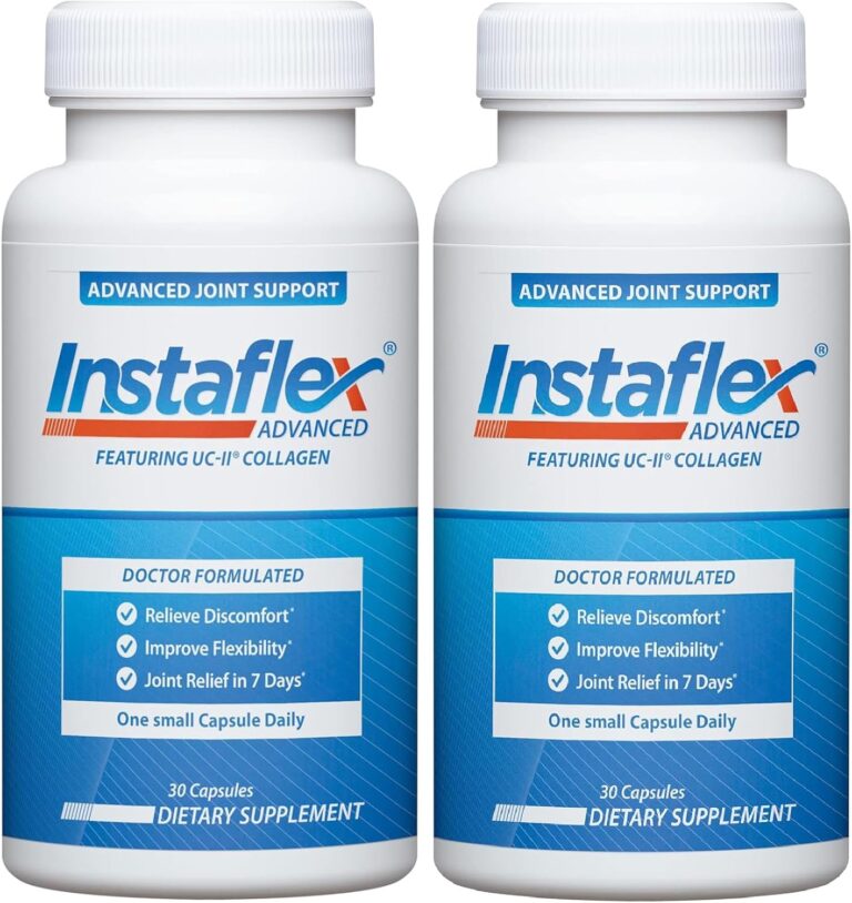 Instaflex Advanced Joint Support Supplement with UC-II Collagen | Doctor Formulated for Joint Relief & Discomfort, 60 Capsules