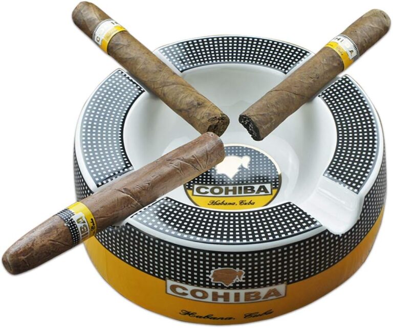 Large 8″ Round Cigar & Cigarette Ashtray for Outdoor Patio, Indoor Use – Perfect Men’s Gift