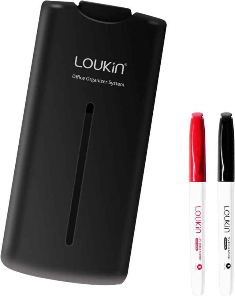 Loukin All-in-One Magnetic Dry Erase Eraser with Whiteboard Cleaner & 2 Markers