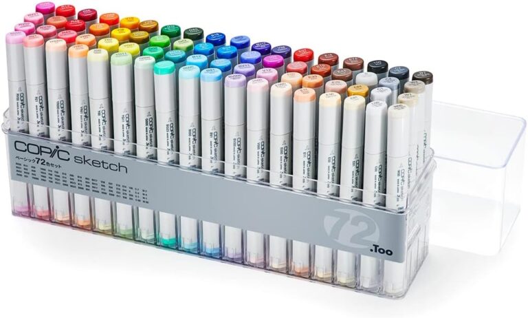 Copic Sketch Basic 72 Color Set | Professional Alcohol Marker Set for Artists & Illustrators