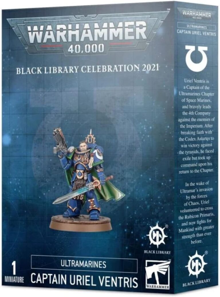 Warhammer 40K Black Library Celebration 2021: Captain Uriel Ventris Ultramarines Figure | Games Workshop