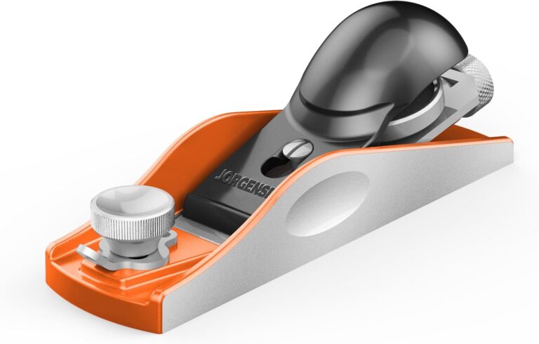 JORGENSEN No.60-1/2 6-1/4″ Low Angle Block Plane | Professional Wood Planer for Trimming & Craft Woodworking