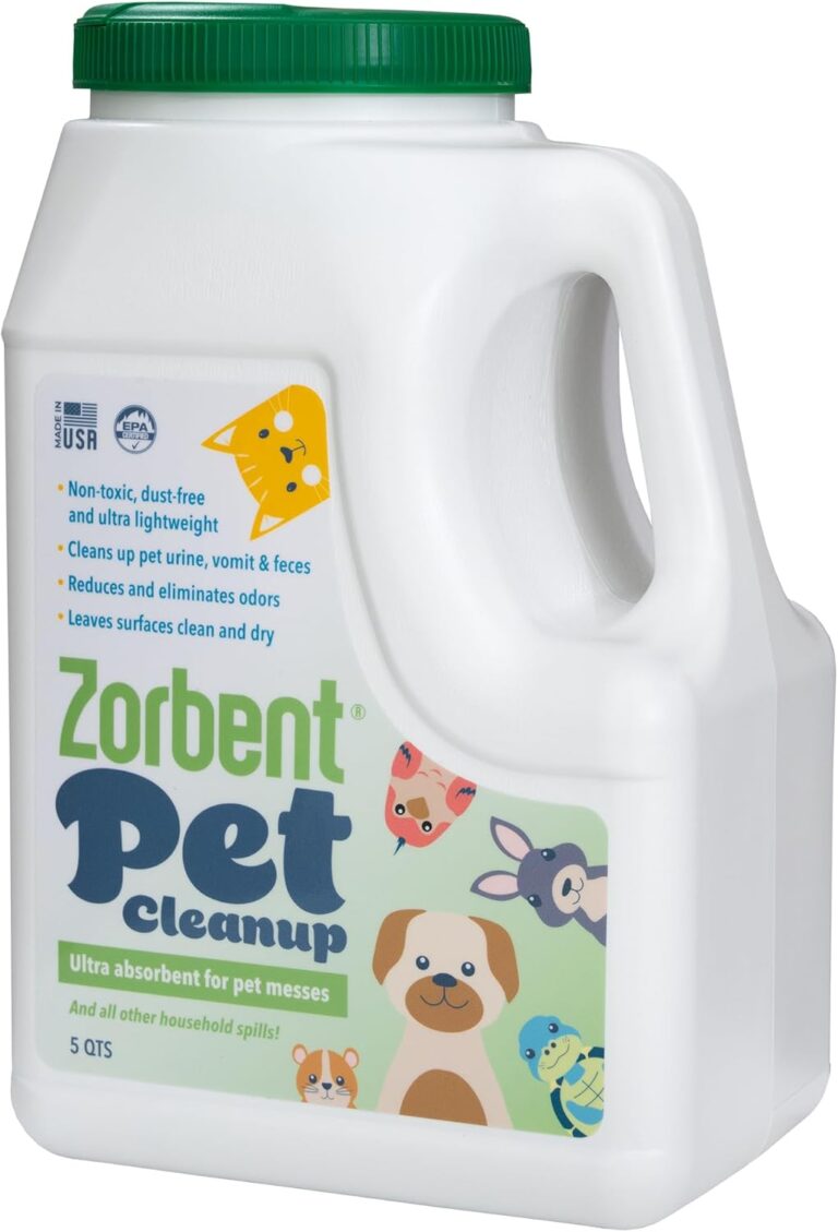Zorbent Pet Accident Cleanup: Odor Remover for Dog & Cat Messes. Absorbs 1 Gallon, Pet-Safe Cleaner for Urine, Vomit & Poop