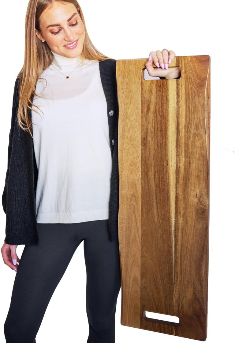 Extra Large Charcuterie Board 36 Inch – Babilonia Premium Acacia Wood Serving Tray for Parties & Entertaining