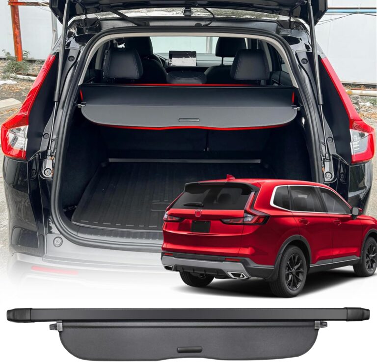 Volcaner Leather Cargo Cover for 2023-2026 Honda CR-V & Hybrid | Retractable Trunk Privacy Shield